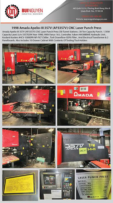 Click vào ảnh để xem ảnh lớn hơn.&nbsp;

Name:	1998 Amada Apelio-III 357V (AP3357V) CNC Laser Punch Press-01.jpg&nbsp;
Views:	0&nbsp;
Size:	495.6 KB&nbsp;
ID:	33811